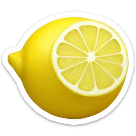 3D Lemon  sticker