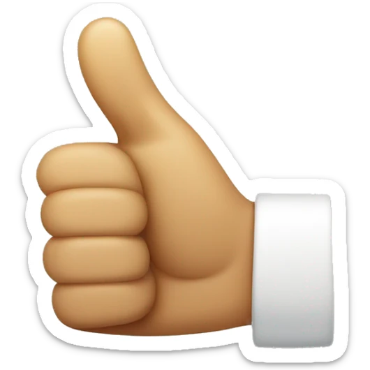 thumbs up sticker