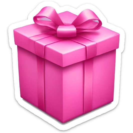 Pink gift box  sticker