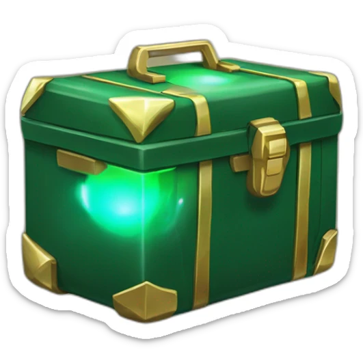 Pokemon Game LootCase Color DarkGreen Rich Treasure Legendary Epic Pokeballs Pokemons and Pokemon Items Inside this have Shiny Glow sticker