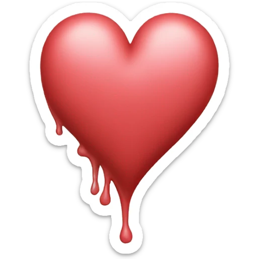 Heart sticker