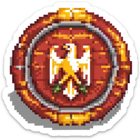 Galatasaray football club logo pixel art sticker