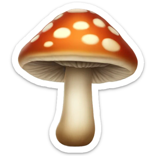 Mushroom sticker