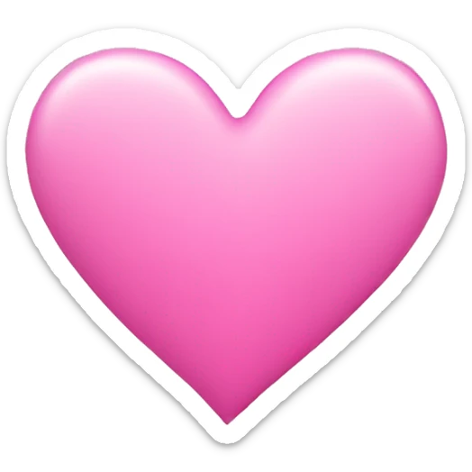pink heart sticker