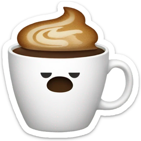 Coffee sticker