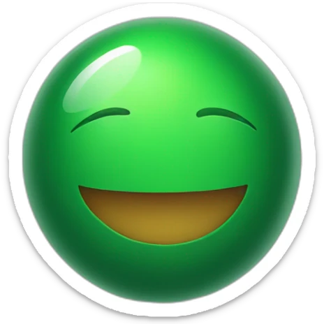 modern green sphere sticker