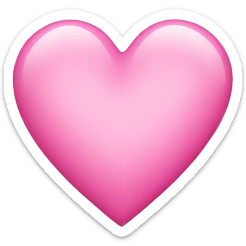 Pink heart sticker