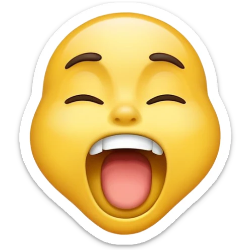 yawning emoji sticker