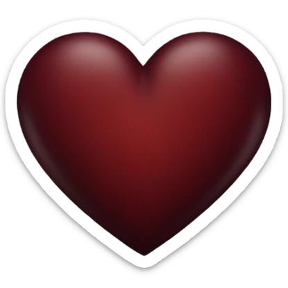 dark red heart sticker