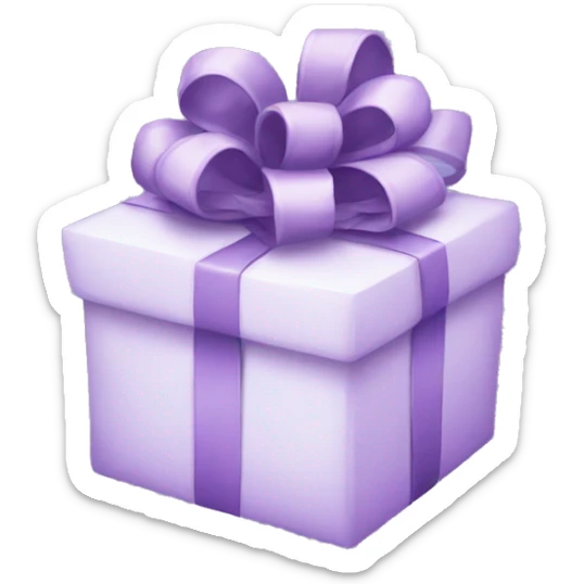 Lilac present sticker
