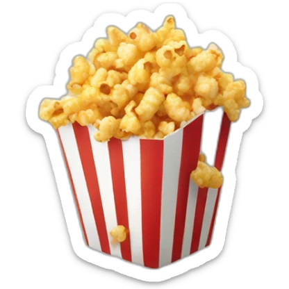 popcorn fries sticker