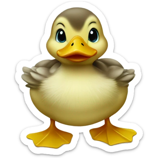 Baby duck sticker