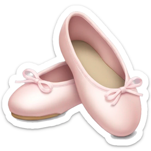 Pale pink ballet shoes sticker
