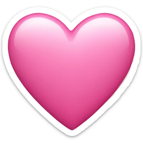 pink heart sticker