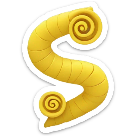 yellow spiral sticker