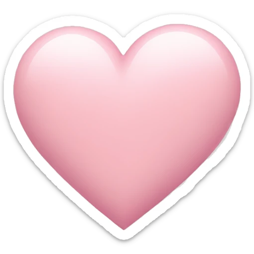 pastel pink heart sticker