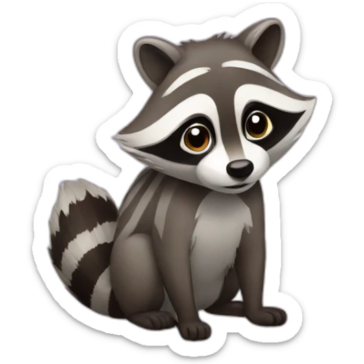 raccoon sticker