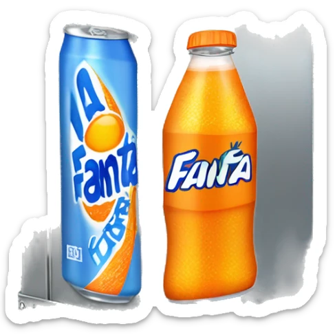 A metal box that looks like a Fanta drink box with the logo (Miranda) written on it sticker