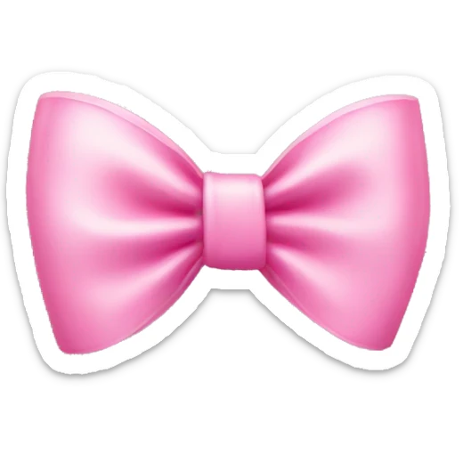 Pink bow  sticker
