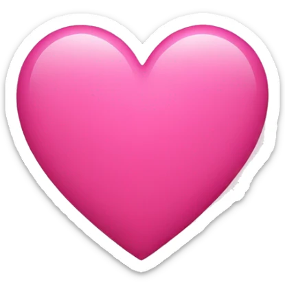 Heart pink sticker