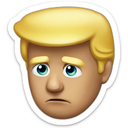 Sad trump sticker