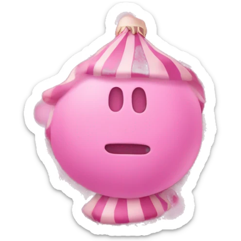 pink christmas sticker