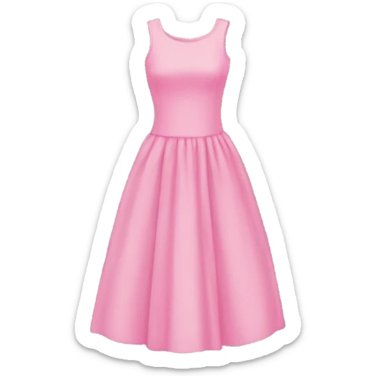 Pink dress sticker