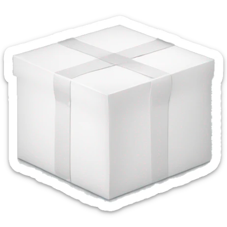 open white box sticker