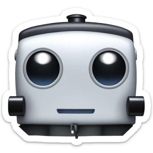 A electric locomotive (With little shiny black Kirby eyes) sticker