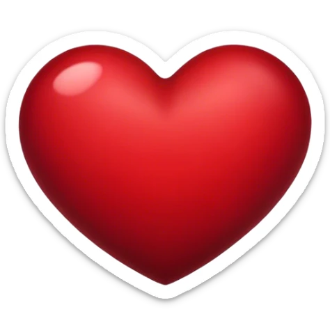 Dark red heart  sticker