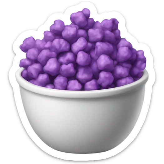 Purple porpcorn sticker