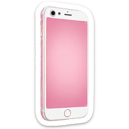 Pink iPhone sticker