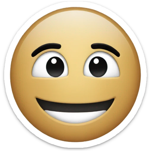 Minimalist emoji smile sticker