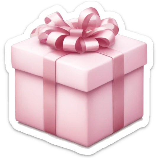 Light pink Christmas gifts under a white Christmas tree  sticker