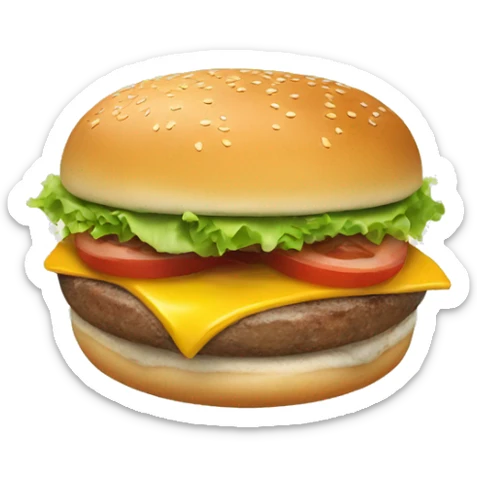 Breakfast burger sticker