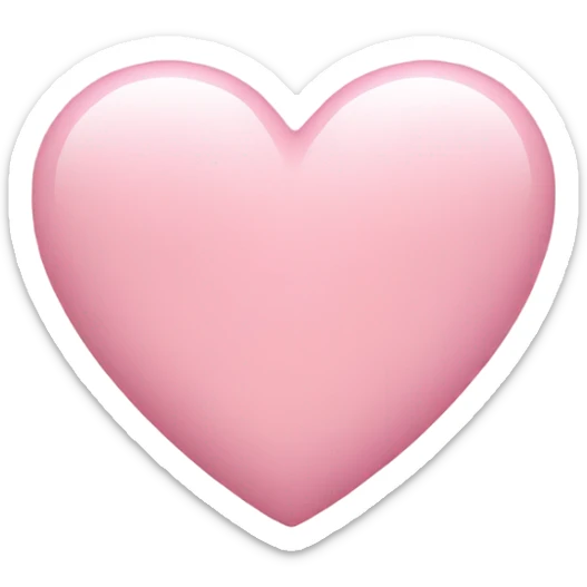 Light pink heart sticker