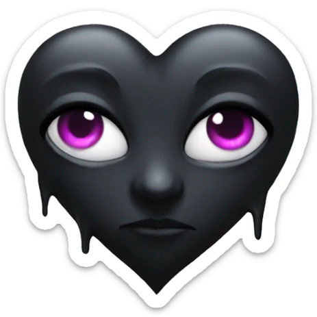 gothic heart  sticker