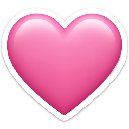 pink heart sticker