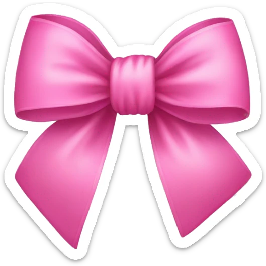 pink bow sticker