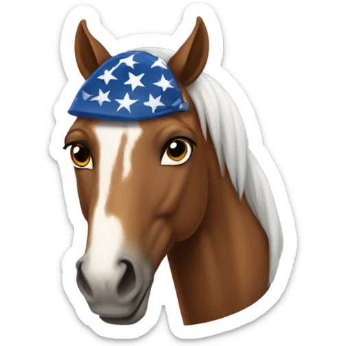 An American horse sticker