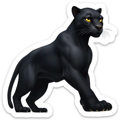 black panther  sticker