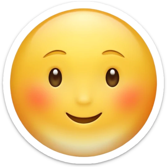 Generate a high-quality 3D cartoon-style emoji of a yellow sun, bright and cheerful, smooth gradient colors, rounded and cute appearance, simple white background, high-resolution.
 sticker