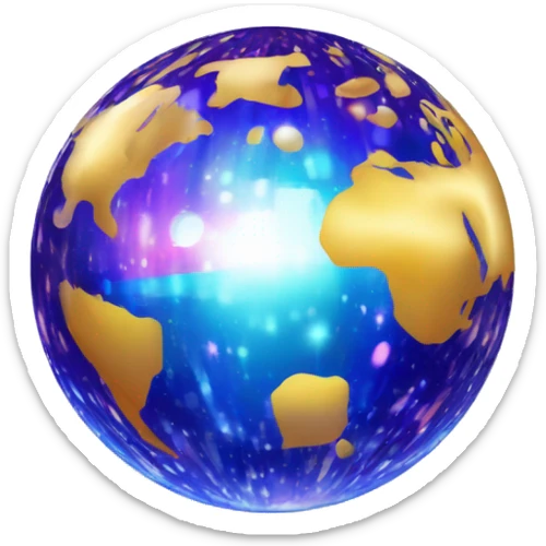 create an illustration similar to the mirror ball illustration on the following website: https://www.pinterest.com.au/pin/651473902379977964/ sticker