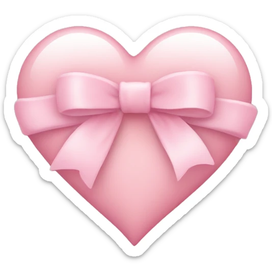 light pink heart with light pink bow add I’m just a girl in italic in the center of the heart  sticker