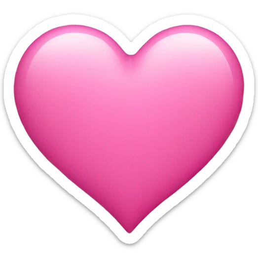 Pink heart sticker