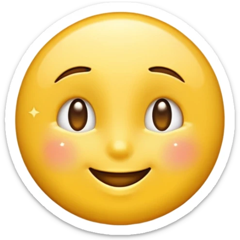stardusted yellow winking emoji sticker