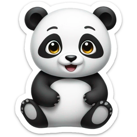 A small panda sticker