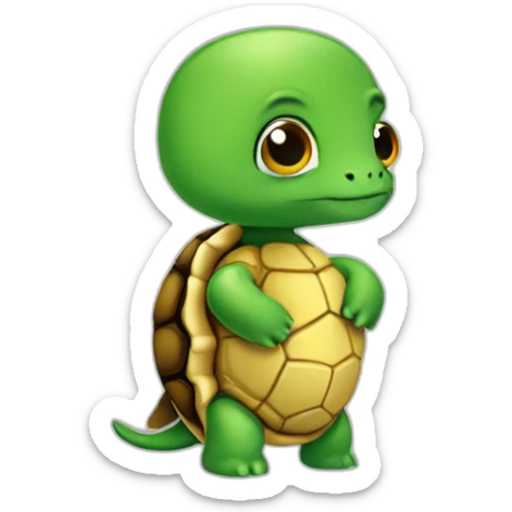 A turtle chains sticker