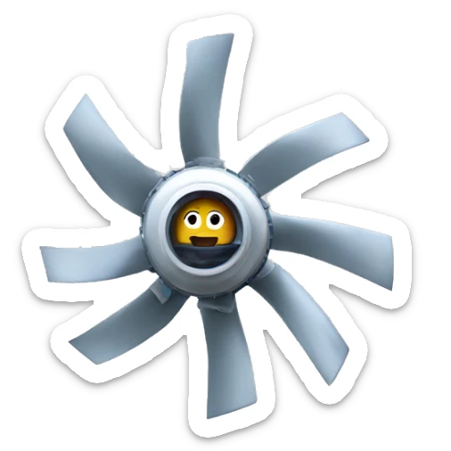 I want a turbine of those that appear in a thermal power plant sticker