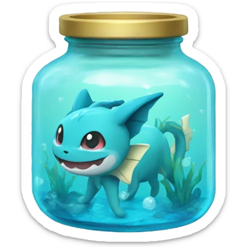 vaporeon jar sticker